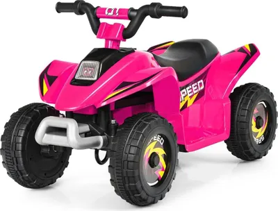 Immagine prodotto di Passeggino Mini Quad elettrico 6V a batteria 2,8-4,6 km/h Rosa