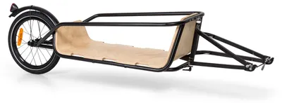 Obrázok produktu pre KLARFIT Companion Chaser príves na bicykel - Príves na bicykel pre zaťaženie do max. 30 kg, príves na bicykel pre 16" kolesá, ložná plocha z brezovej preglejky, typ: B