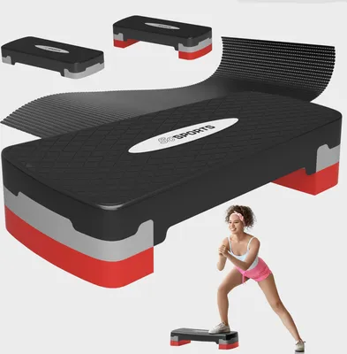 Produktbild von ScSPORTS® Steppbrett Aerobic Stepper Fitness Höhenverstellbar Step Board Zuhause