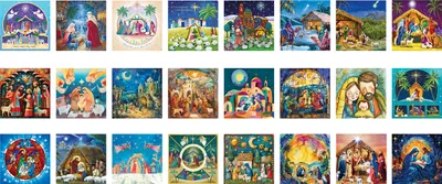 Produktbild von Eurographics Puzzle Adventskalender Krippe - 24 x 50 Teile