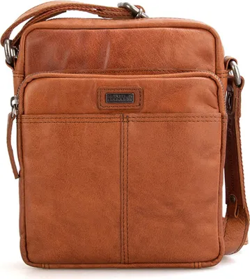 Produktbild von SPIKES & SPARROW Leder Umhängetasche Bronco Crossover Brandy braun