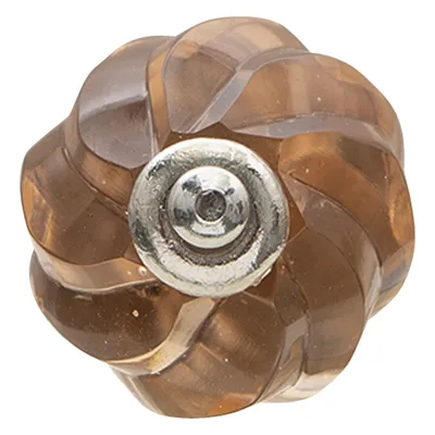 Immagine prodotto di Pomello per porta Clayre & Eef Ø 4 cm in vetro marrone