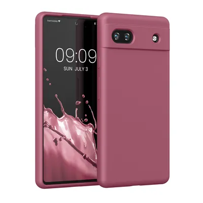 Produktbild von kwmobile Handyhülle für Google Pixel 6a Hülle, für Pixel 6a Case - Hülle Silikon - kabelloses Laden - Orchidee Violett