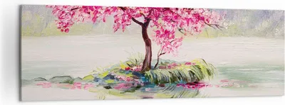 Produktbild von Bild auf Leinwand - Leinwandbild - Baum Abstraktion - 160x50cm - Wand Bild - Wanddeko - Wandbilder - Leinwanddruck - Bilder - Kunstdruck - Wanddekoration - Leinwand bilder - Wandkunst - AB160x50-3805
