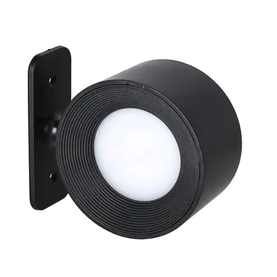 Produktbild von LED Akku Wandlampe Schwarz 360° mit Magnet Warmweiß 3 Leuchtstufen Wandleuchte Wiederaufladbar