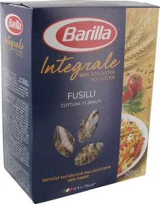 Produktbild von Barilla Vollkornnudeln Integrale Fusilli original aus Italien 500g