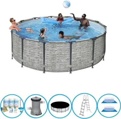 Zdjęcie produktu dla Bestway - Pool Steel Pro MAX - Akcesoria w zestawie - 427x122 cm
