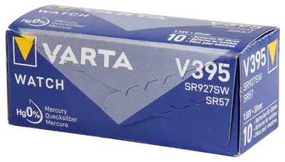 Produktbild von Varta SR927 SW/SR57 SW/V395 1BL, Einwegbatterie, SR57, Siler-Oxid (S), 1,55 V, 1 Stück(e), 42 mAh