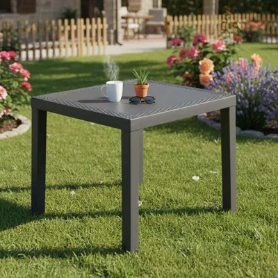 Produktbild von Cobbtown - Gartentisch, 78x65x72h cm Anthrazit, 4 Plätze,  Italy