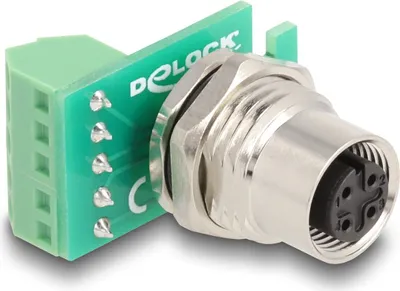 Immagine prodotto di DELOCK M12 Übergabemodul Adapter 4 Pin A-kodiert Buchse
