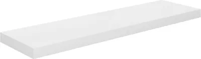 Produktbild von vidaXL Schweberegal Hochglanz-Weiß 90x23,5x3,8 cm MDF