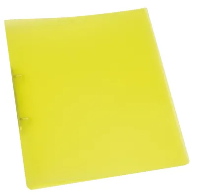Produktbild von Q-CONNECT - Q-CONNECT ringmap, PP, 2 ringen, 25 mm, transparant geel
