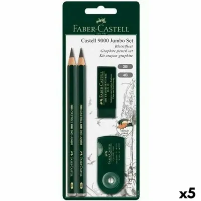 Image de Set de crayons Faber-Castell noir 5 pièces