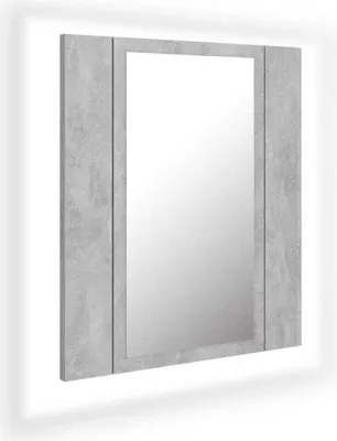 Produktbild von LED-Bad-Spiegelschrank Betongrau 40x12x45 cm Acryl