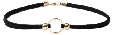 Produktbild von Prosy Black Circle Choker Halsketten Samt Kragen Halsketten Beaded Hademade Schm