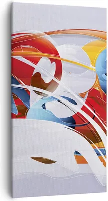 Produktbild von Bild auf Leinwand - Leinwandbild - Abstraktion modern - 55x100cm - Wand Bild - Wanddeko - Leinwanddruck - Bilder - Kunstdruck - Wanddekoration - Leinwand bilder - Wandkunst - PA55x100-3529