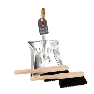 Produktbild von Kehrgarnitur Kehrschaufel Metall und Handfeger Set