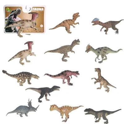 Produktbild von Gumowe Figurki Dinozaurów 12 Gatunków