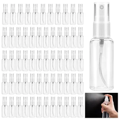 Produktbild von Udbrud 60 Stück Sprühflaschen Kleine, 30ml Parfumzerstäuber Sprühflasche Kosmetische Nebelflasche Zerstäuber Leer Spray Bottle Plastik Befüllen Parfüm für Reisen, Lotion, Parfüm, Kosmetik