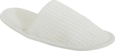 Produktbild von Towel City Uni Slipper /  Pantoffeln / Hausschuhe mit Waffelmuster RW1591 (37-40 EU) (Weiß)