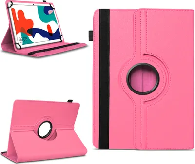 Produktbild von Tablet Tasche für Tabwee Tablet T90 / W90 Hülle Schutzhülle Schutz Drehbar CaseFarben:Pink