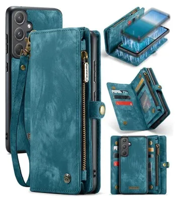 Produktbild von Caseme Samsung Hülle mit Zipper 2in1 Samsung A57 5G-Blau