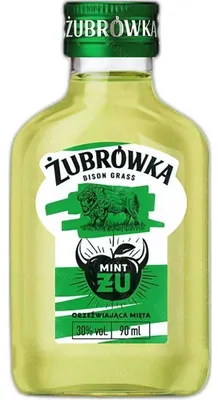 Produktbild von Żubrówka Likör ŻU Erfrischende Minze 90 ml