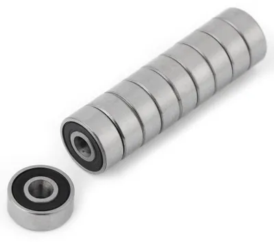 Kugellager 623-2RS, 10 Stück, 3x10x4 mm, doppelt abgedichtet