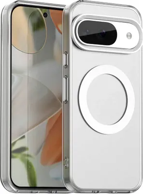 Immagine prodotto di Custodia magnetica per Google Pixel 10 / 10 Pro, sottile custodia traslucida opaca antiurto bianca