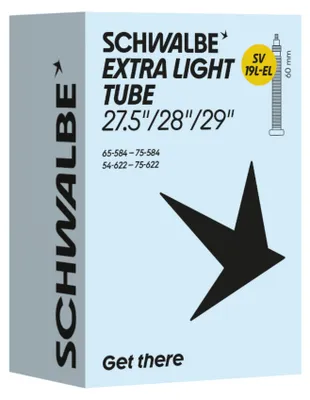 Produktbild von Schwalbe Schlauch SV 19L-EL Extra Leicht 27.5/28/29x2.10-3.0 54/75-584/622 SV60mm
