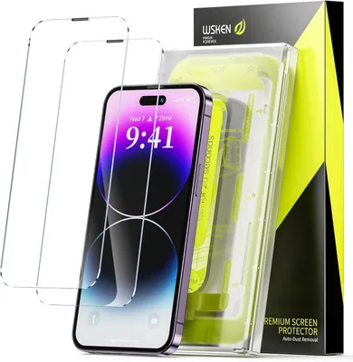 Produktbild von 2x gehärtetes Glas für Apple iPhone 13/13 Pro/14 6,10"" einfache Installation