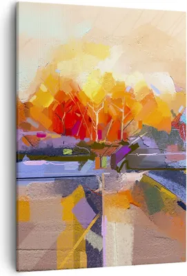 Produktbild von Bild auf Leinwand - Leinwandbild - Einteilig - Abstraktion modern - 50x70cm - Wand Bild - Wanddeko - Wandbilder - Leinwanddruck - Wanddekoration - Leinwand bilder - Wandbild - PA50x70-4097