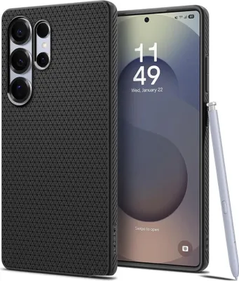 Produktbild von Spigen Liquid Air Hülle für Samsung S25 Ultra - Schwarz