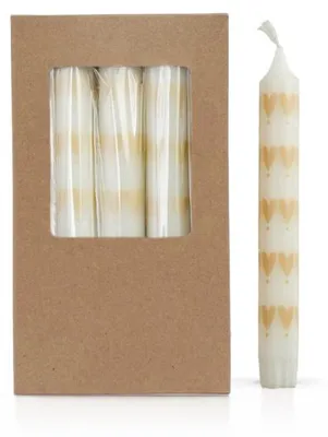 Productafbeelding van Kimmi Stearinediners - Hartjes met stipjes - 1 doos