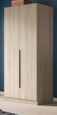 Produktbild von Kleiderschrank "Swan" in Sonoma Eiche Drehtürenschrank 2-türig 80 x 181 cm