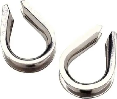 Produktbild von Seachoice Seilkausche Schutz Silber 5 mm Silber 5 mm