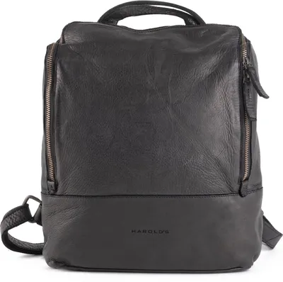 Produktbild von HAROLD'S Leder Laptoprucksack Rucksack mit Laptopfach Submarine Notebook Backpack Black schwarz