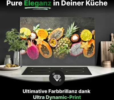 Produktbild von Spritzschutz Küchenrückwand Glas 100 x 60 cm Tropische Früchte - RUECKWAND24