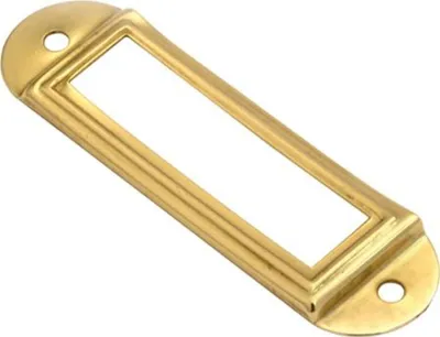 Produktbild von Etikettenrahmen 77mm vernickelt