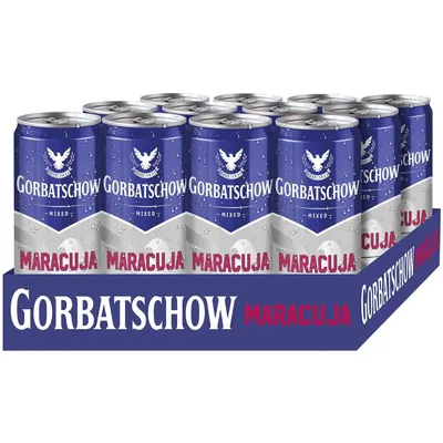 Immagine prodotto di Gorbaciov vodka passion fruit bevanda alcolica mista 330ml confezione da 12 pezzi