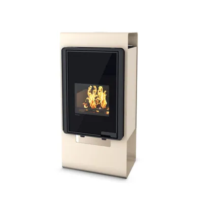 Image de HS FLAMINGO poêle cheminée DELUXE SINGA - crème