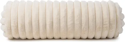 Produktbild von Kissenrolle - Creme - 20 x 60 cm - mit Reißverschluss - Breitcordoptik