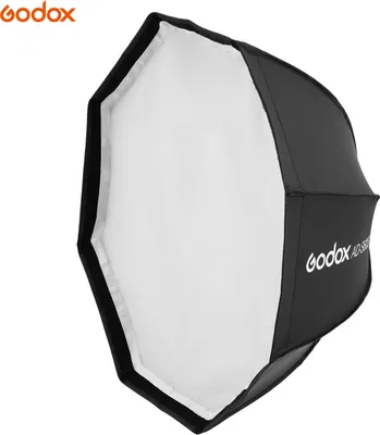Zdjęcie produktu dla Godox AD-S60S – ośmiokątny softbox studyjny o średnicy 60 cm, dyfuzor do lamp błyskowych Speedlite, uchwyt Godox z siatką i torbą transportową; kompatybilny z lampami Godox ML60 i AD300Pro; przeznaczony do fotografii portretowej