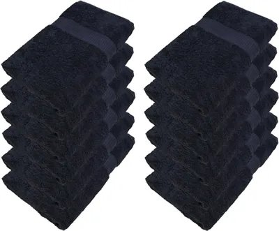 Produktbild von 12er Pack Gästetücher 30 x 50 cmMIA-A00-GAT-30x50-SCHWARZ-12