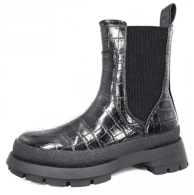 Productafbeelding van Buffalo Simona Damenschuhe Stiefeletten Schlupfstiefel Stiefel Schwarz Freizeit