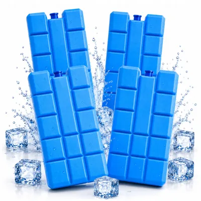 Produktbild von Kühlakkus 4er Set Gel wiederverwendbar für Kühltasche Kühlbox Reise