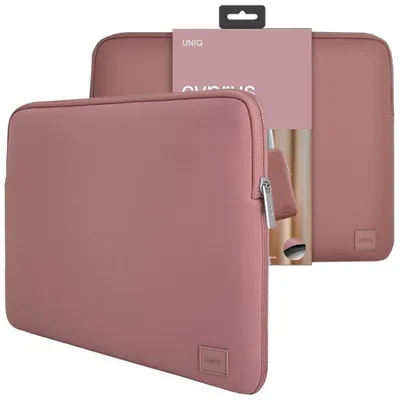 Productafbeelding van UNIQ TORBA CYPRUS Laptophoes 14 inch, roze/mauw, waterbestendig neopreen