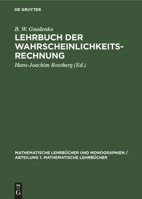 Produktbild von Lehrbuch der Wahrscheinlichkeitsrechnung