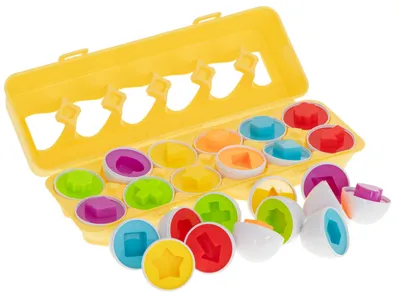 Produktbild von Lernpuzzle-Sortierer, passende Eierformen, 12 Stück