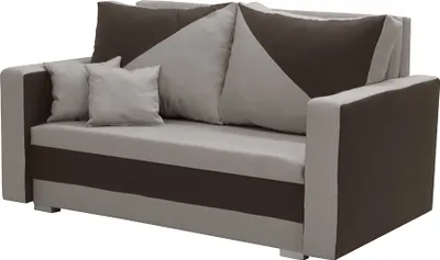Produktbild von 2-Sitzer-Sofa mit Schlaffunktion ASTO1 - Hellbraun/Dunkelbraun